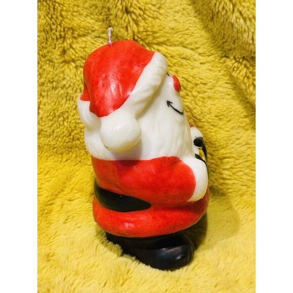 VTG Novelty Santa Claus Candle Christmas Holiday Decor Retro Festive Figurine - Picture 2 of 8